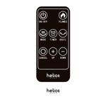 Termoventilador Thermal Black Fiordo Helios Home 2000W con mando negro Ø26x85 cm 3