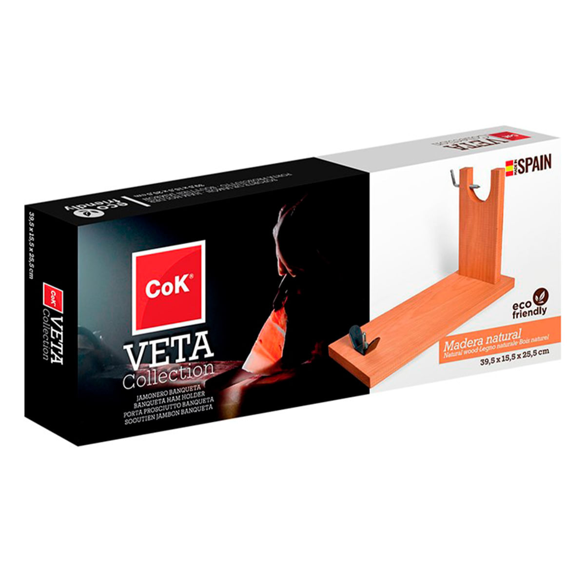 Jamonero Veta Collection CoK tipo banqueta madera natural 3