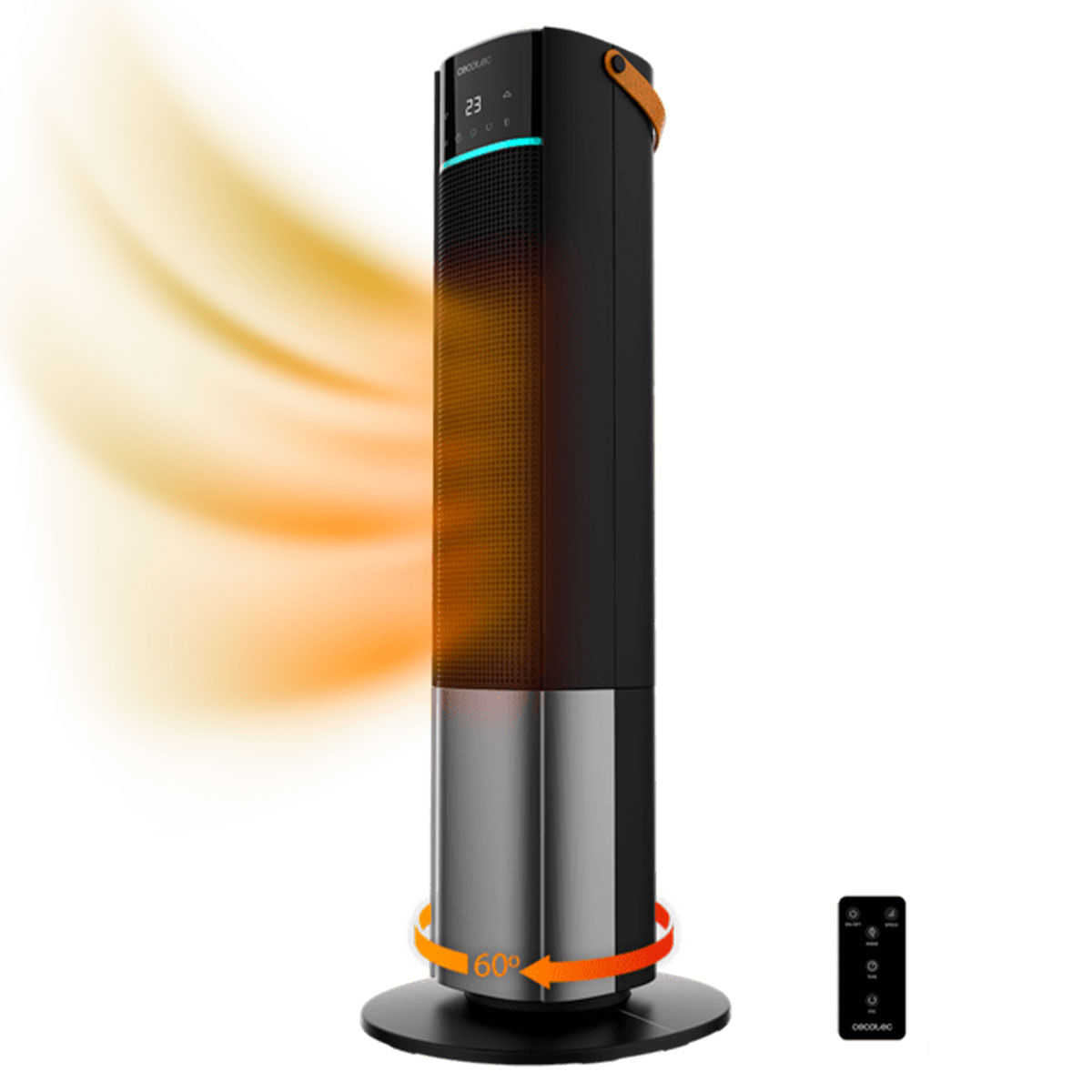 Calefactor cerámico Cecotec ReadyWarm 2070 Max Ceramic Rotate Smart 2000W oscilante negro 2