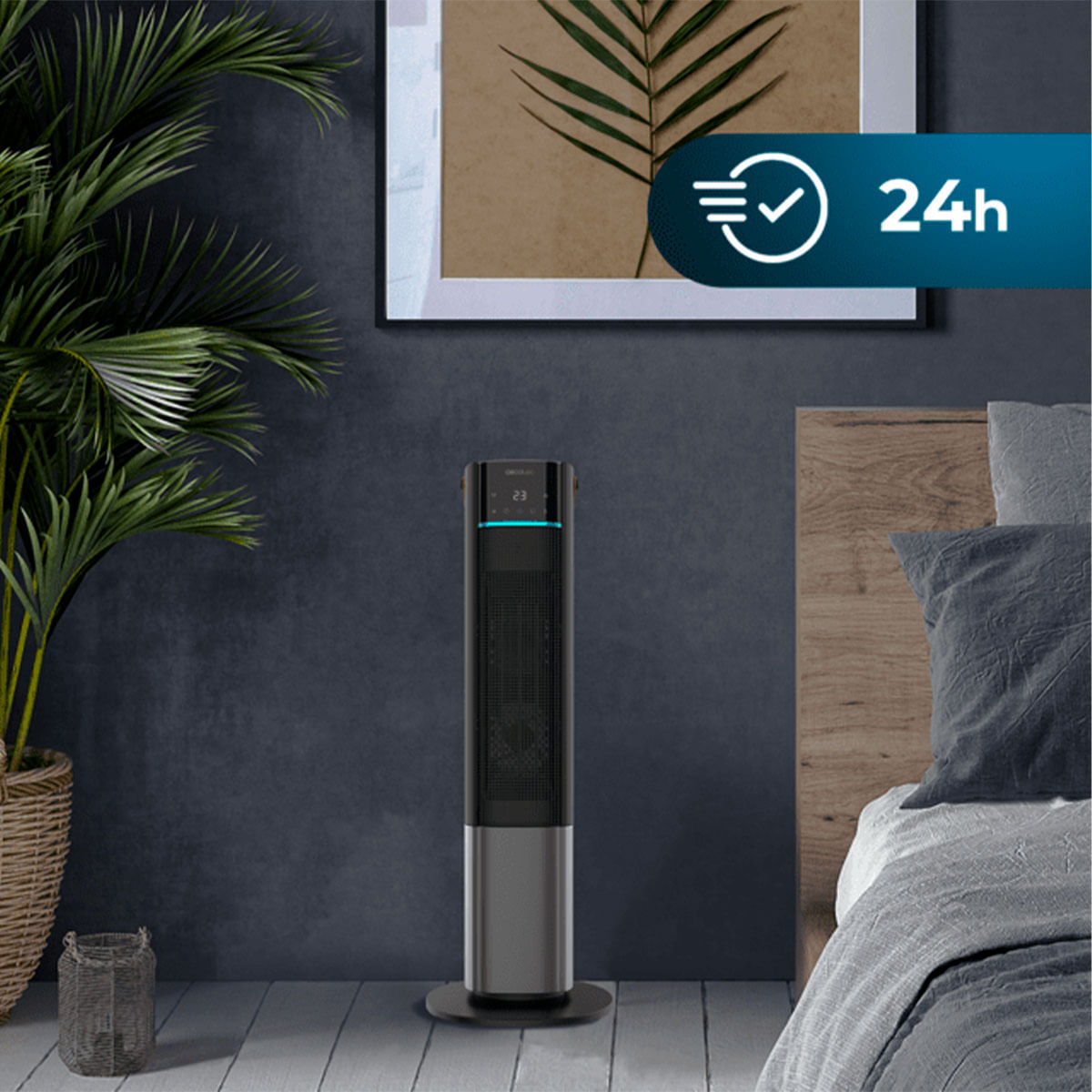 Calefactor cerámico Cecotec ReadyWarm 2070 Max Ceramic Rotate Smart 2000W oscilante negro 6