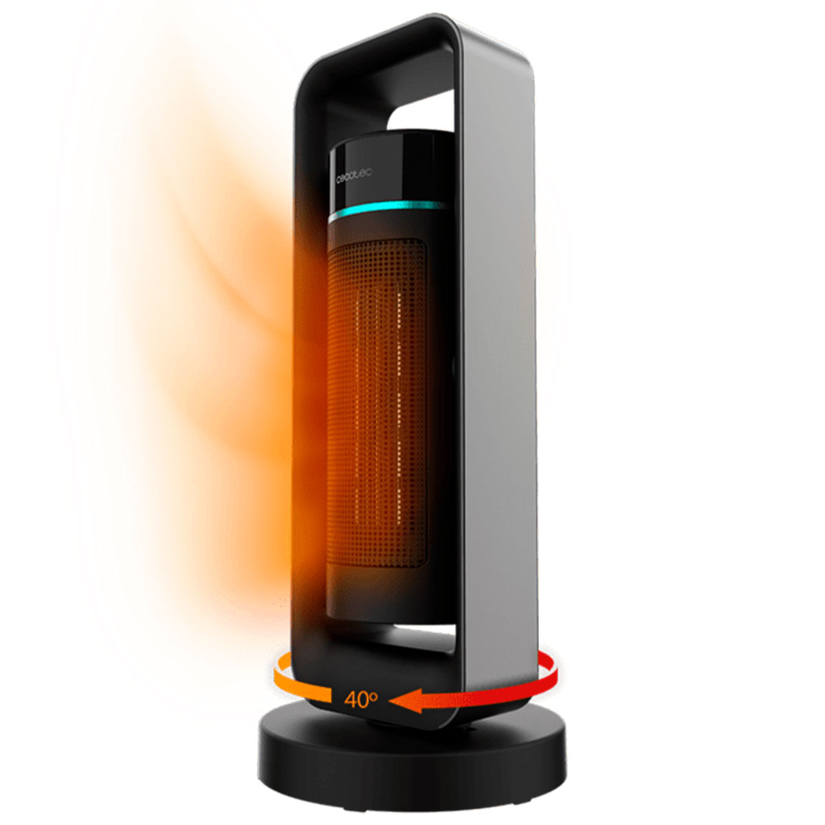 Calefactor cerámico Cecotec ReadyWarm 2000 Max Ceramic Rotate Design 2000W oscilante negro 2