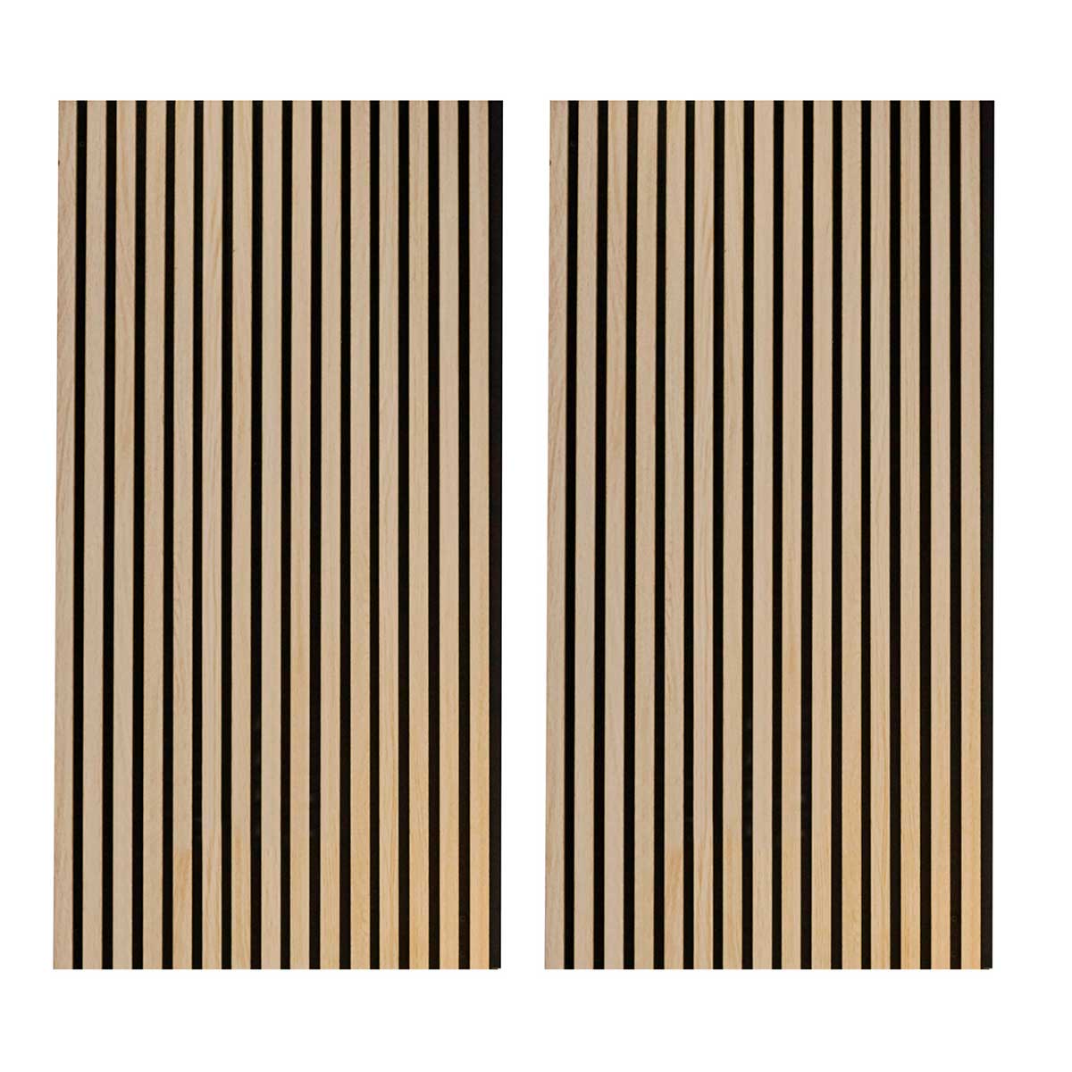 Pack de 2 paneles acústicos Pet Acustic Sound roble Nordish/negro 120x60 cm
