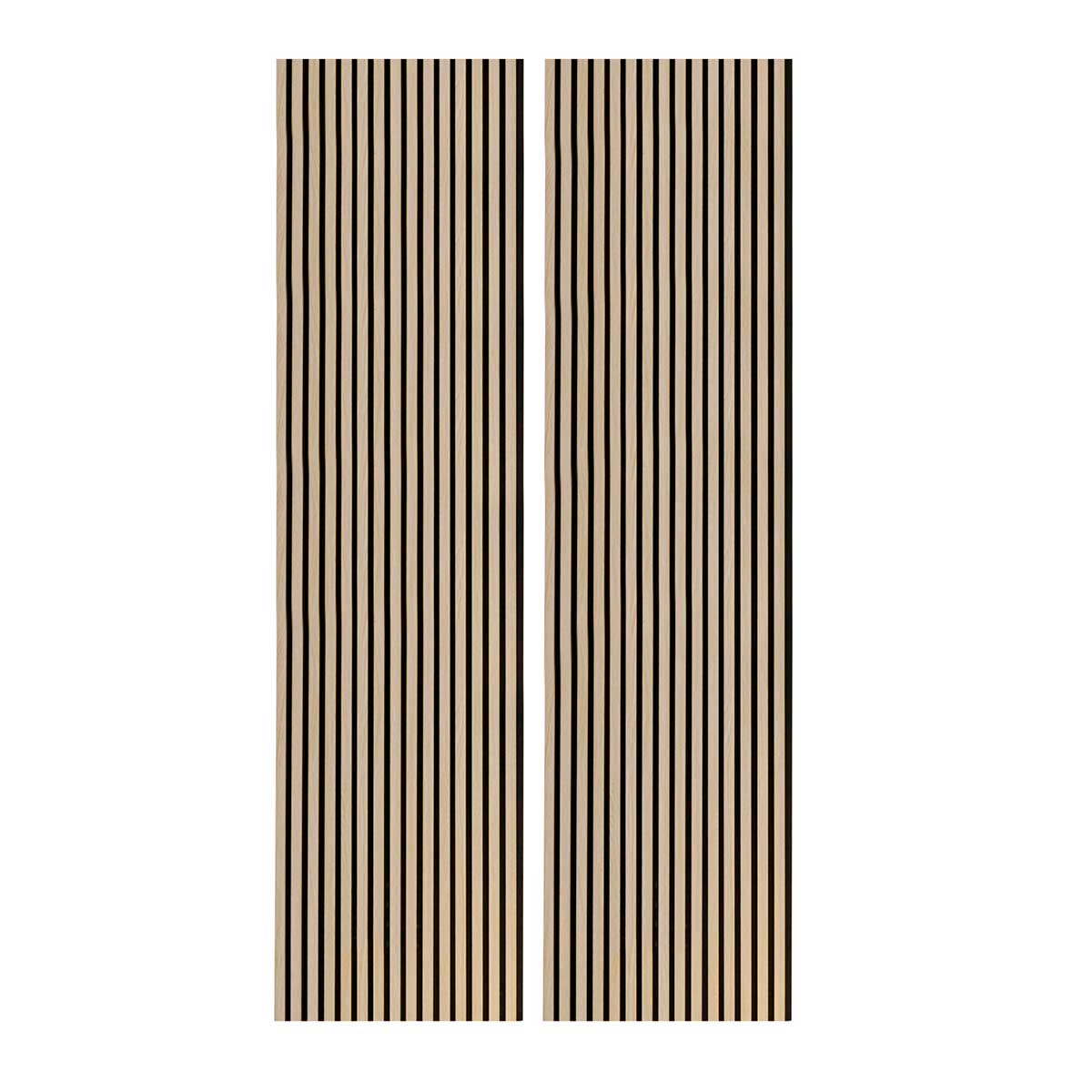 Pack-de-2-paneles-acusticos-Pet-Acustic-Sound-roble-Nordish-negro-240x60-cm