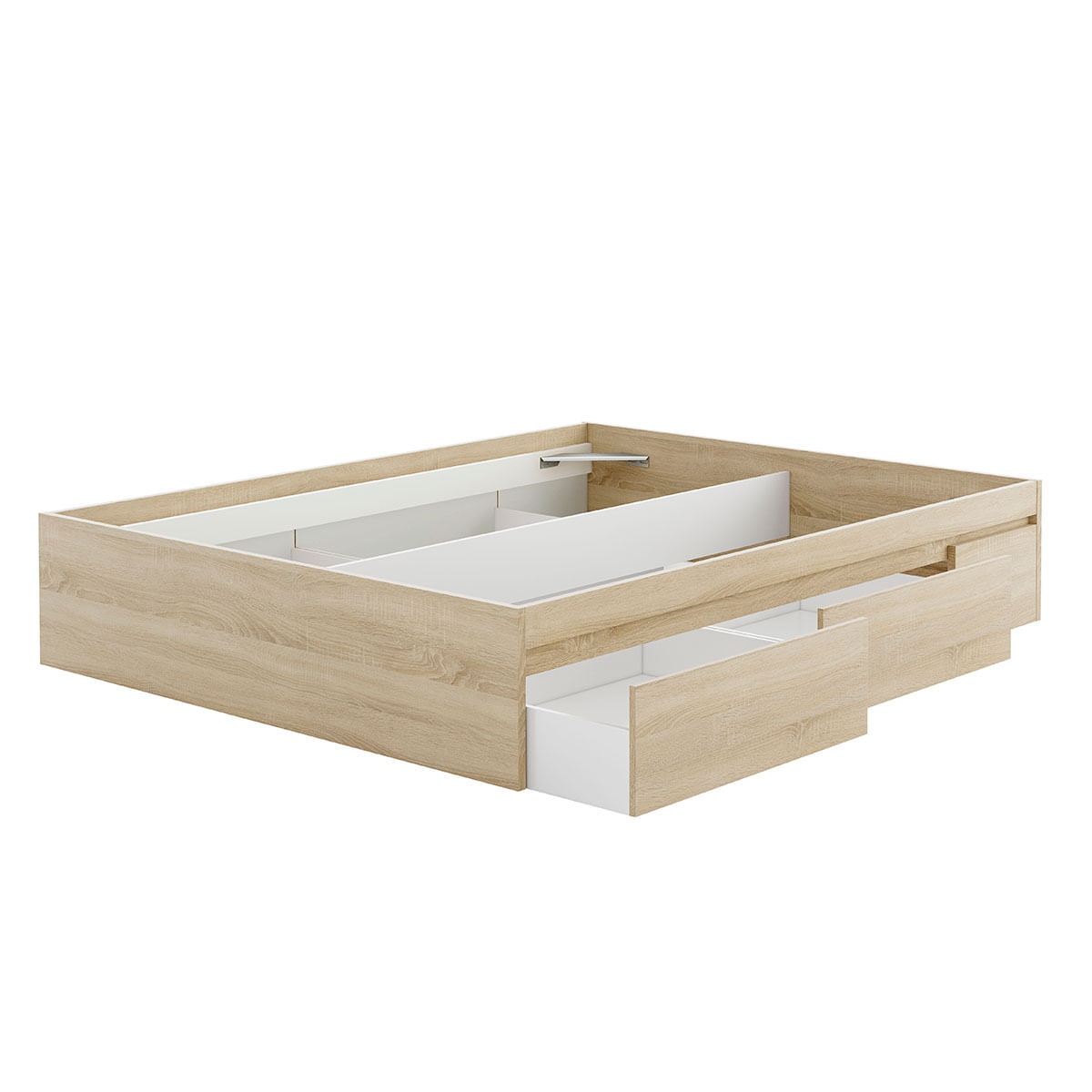 Cama-Bed-4-cajones-roble-claro-37x156x196-cm