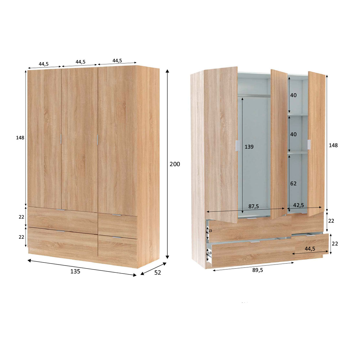 armario-lc-3-puertas-4-cajones-roble-medidas