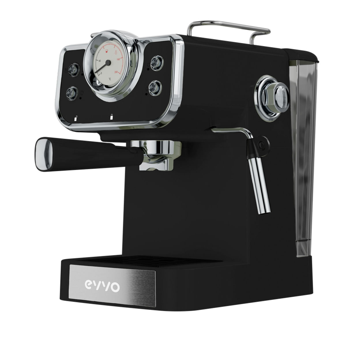 Cafetera espresso Intensa Retro Evvo 15 bares 1,5L brazo doble negro n3