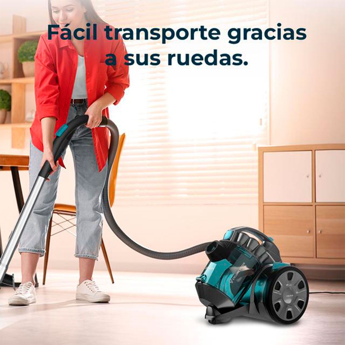 Aspirador de trineo Cecotec Conga Rockstar Multicyclonic Compact X-Treme 800W 20kPa 2L negro 5