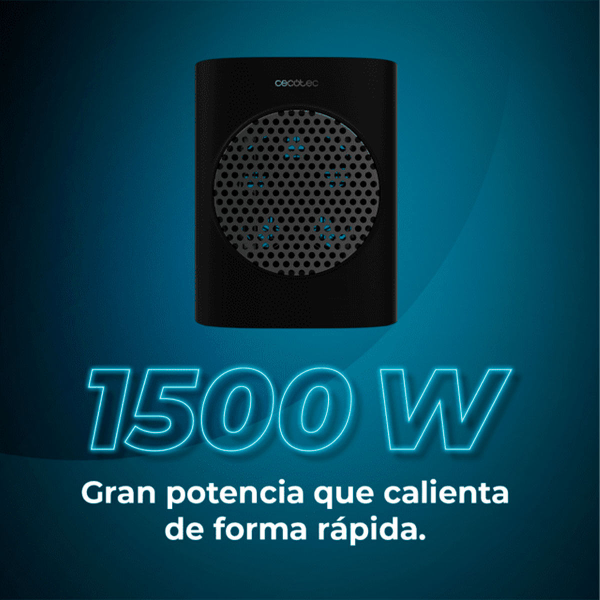Calefactor cerámico Cecotec ReadyWarm 1570 Max Ceramic Smart Black 1500W con temporizador negro 2