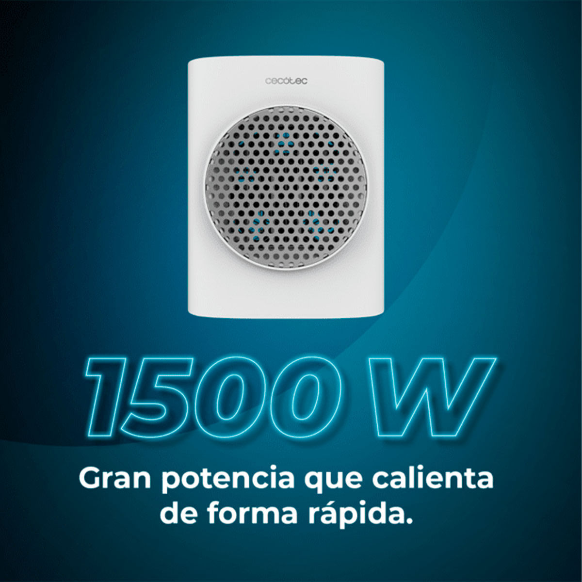 Calefactor cerámico Cecotec ReadyWarm 1570 Max Ceramic Rotate Smart 1500W oscilante blanco 2
