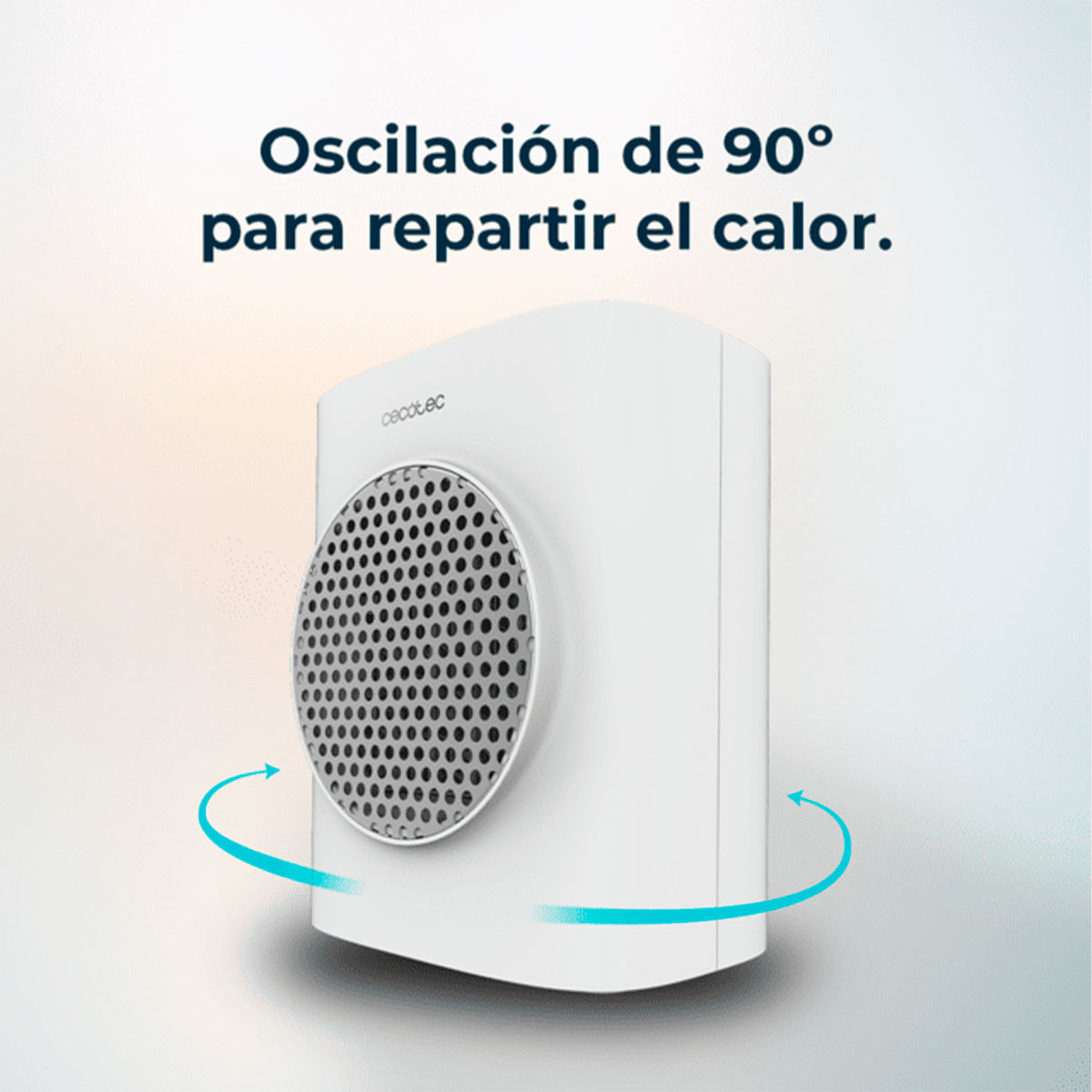 Calefactor cerámico Cecotec ReadyWarm 1570 Max Ceramic Rotate Smart 1500W oscilante blanco 3