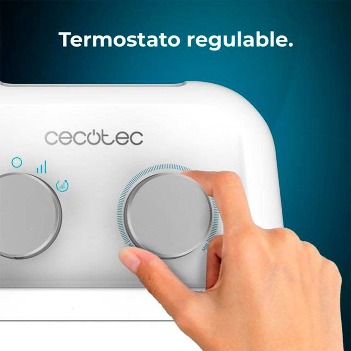 Calefactor cerámico Cecotec ReadyWarm 1500 Max Ceramic Rotate 1500W oscilante blanco 3