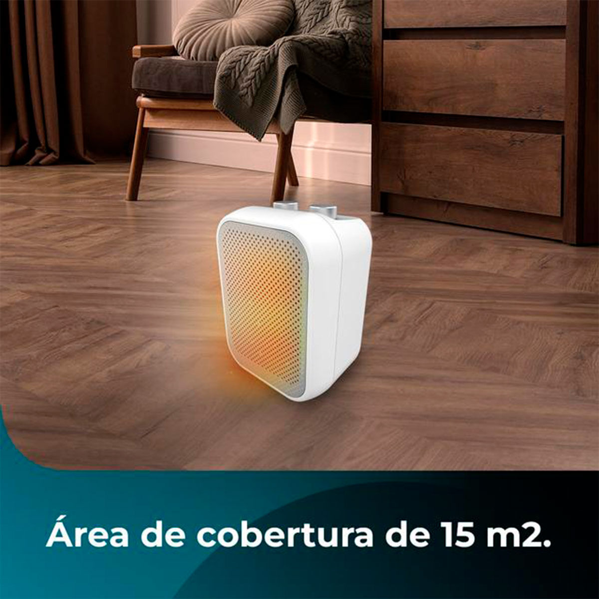 Calefactor cerámico Cecotec ReadyWarm 1500 Max Ceramic Rotate 1500W oscilante blanco 6