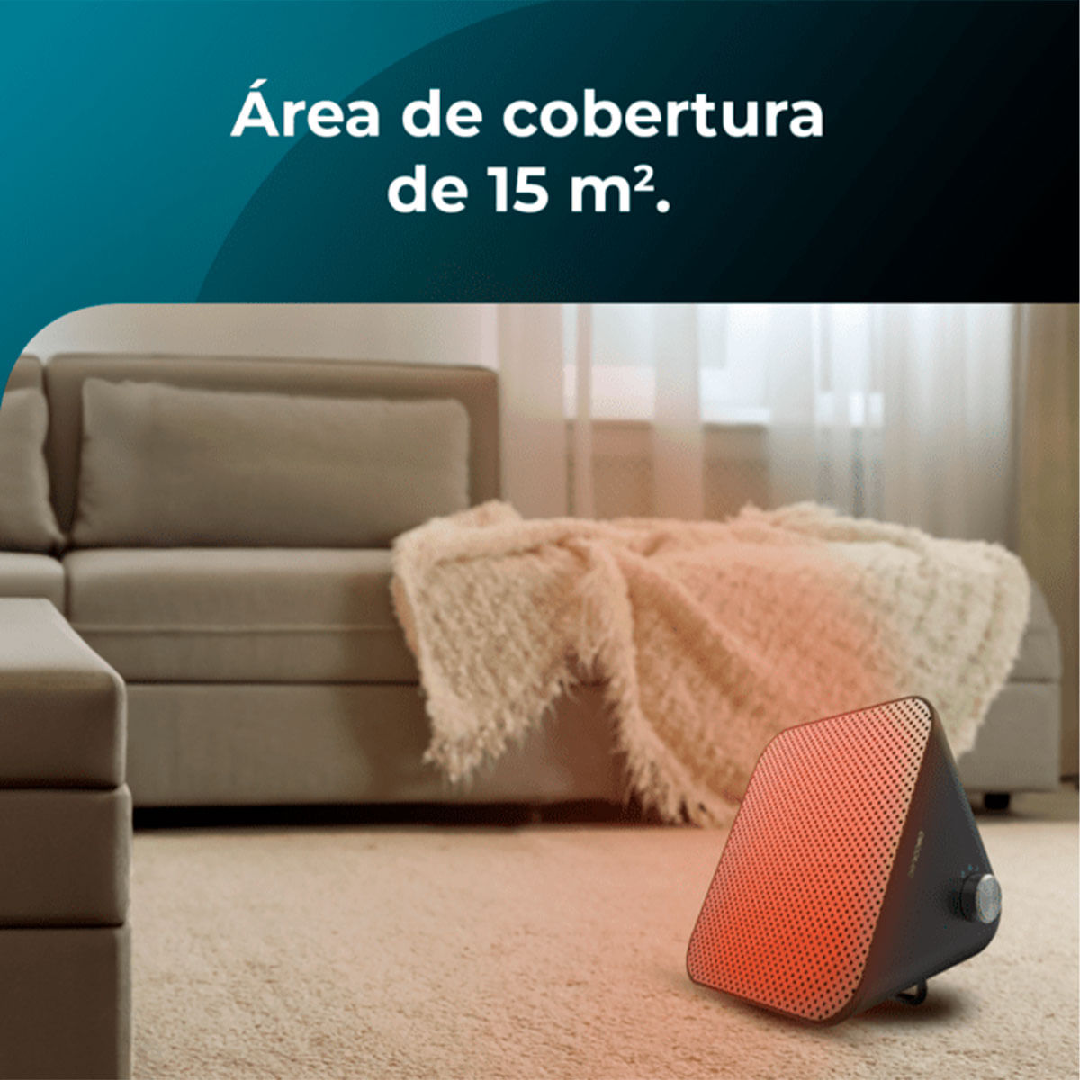 Calefactor cerámico Cecotec ReadyWarm 1500 Max Ceramic Design 1500W negro 7