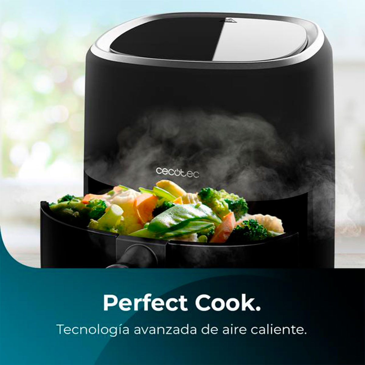 Freidora de aire Cecotec Cecofry Fantastik 3500 1200W 3,5L negro 5