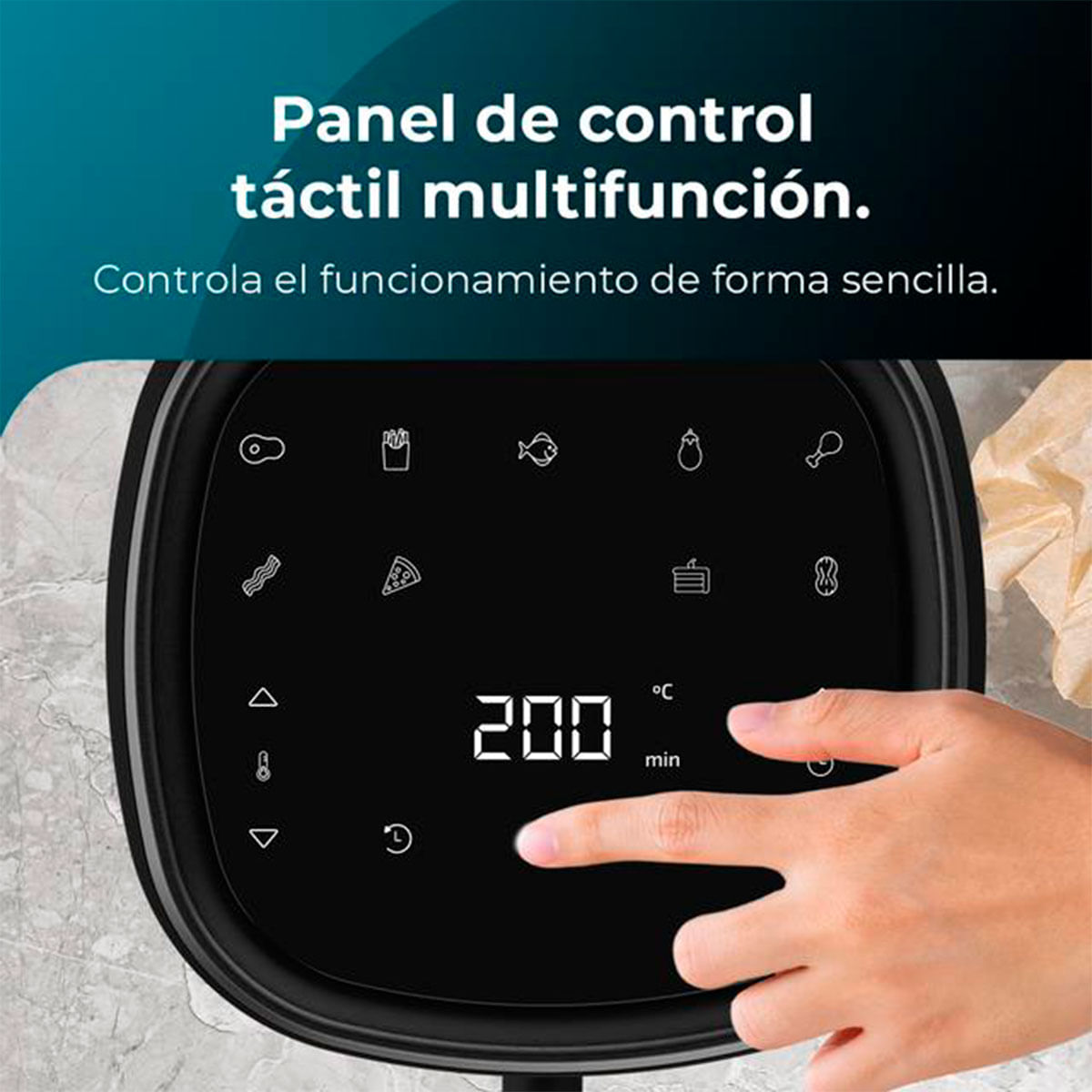 Freidora de aire Cecotec Cecofry Fantastik 3500 1200W 3,5L negro 7