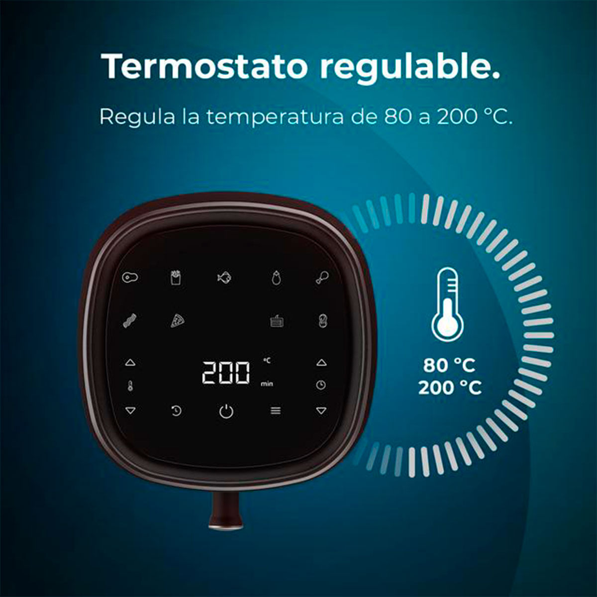 Freidora de aire Cecotec Cecofry Fantastik 3500 1200W 3,5L negro 8