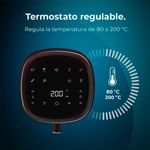 Freidora de aire Cecotec Cecofry Fantastik 3500 1200W 3,5L negro 8