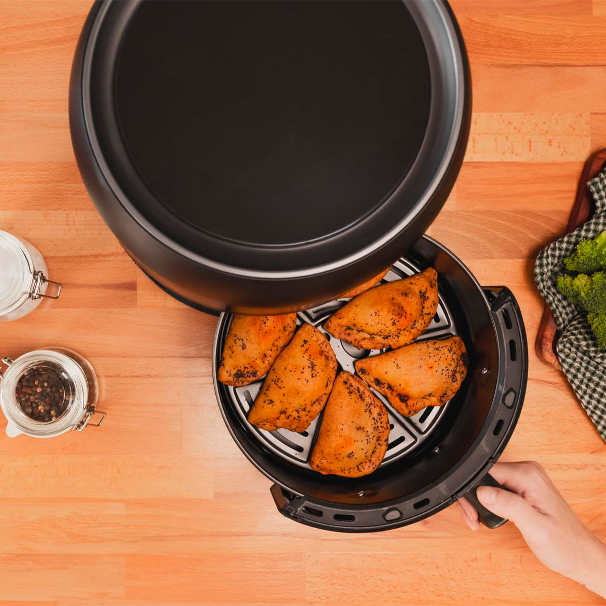 Freidora de aire Cecotec Cecofry Fantastik 3000 1000W 3L negro 5