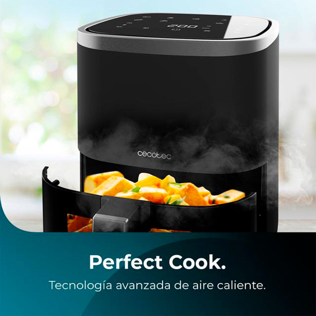 Freidora de aire Cecotec Cecofry Fantastik Window 4000 1400W 4L negro 5