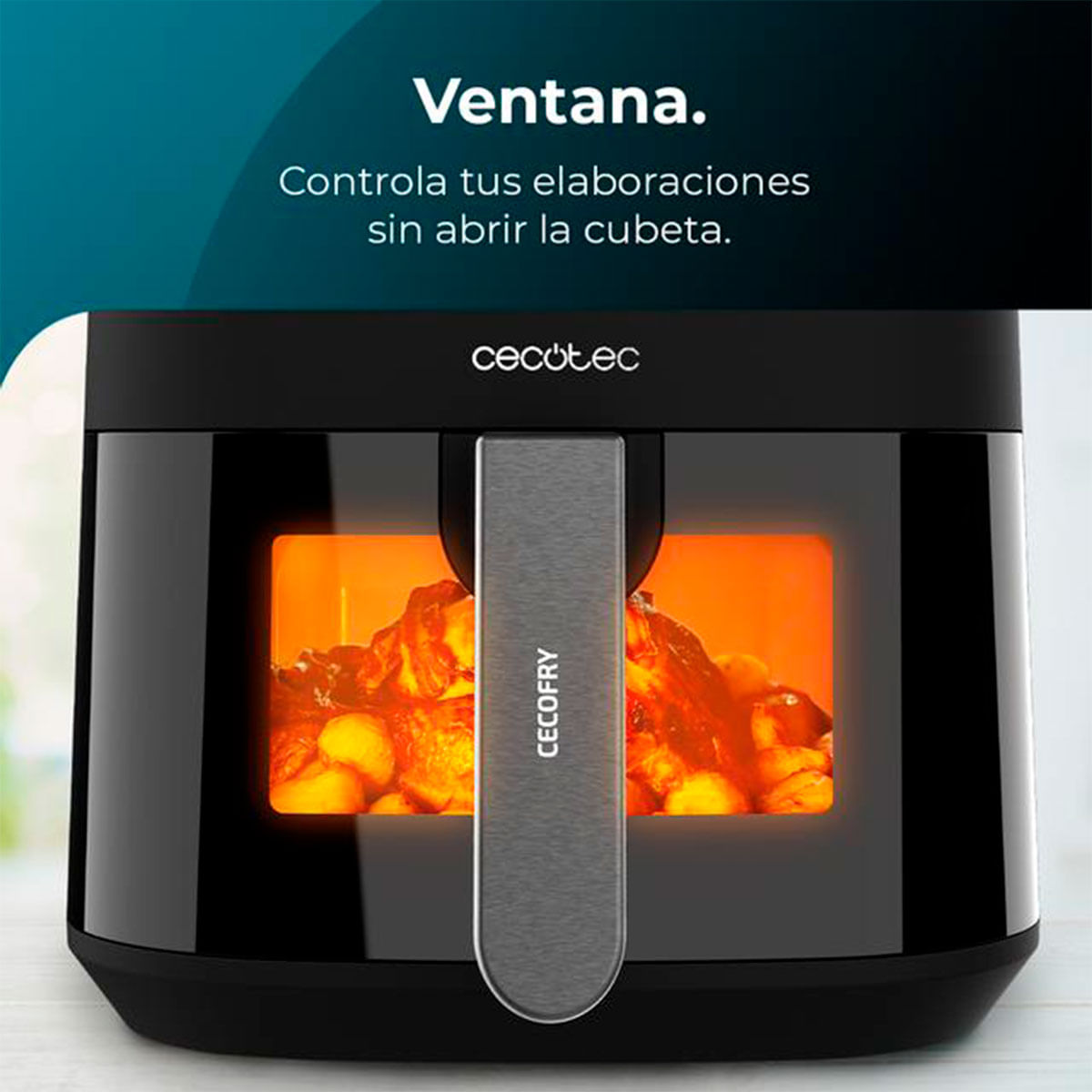 Freidora de aire Cecotec Cecofry Fantastik Window 4000 1400W 4L negro 6