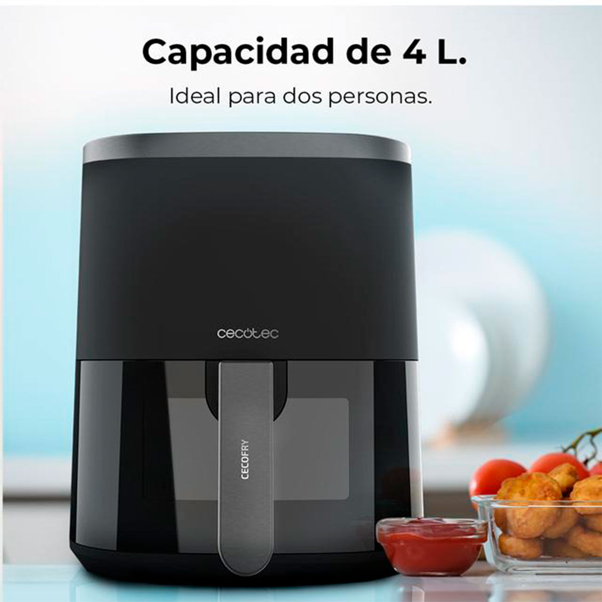 Freidora de aire Cecotec Cecofry Fantastik Window 4000 1400W 4L negro 7