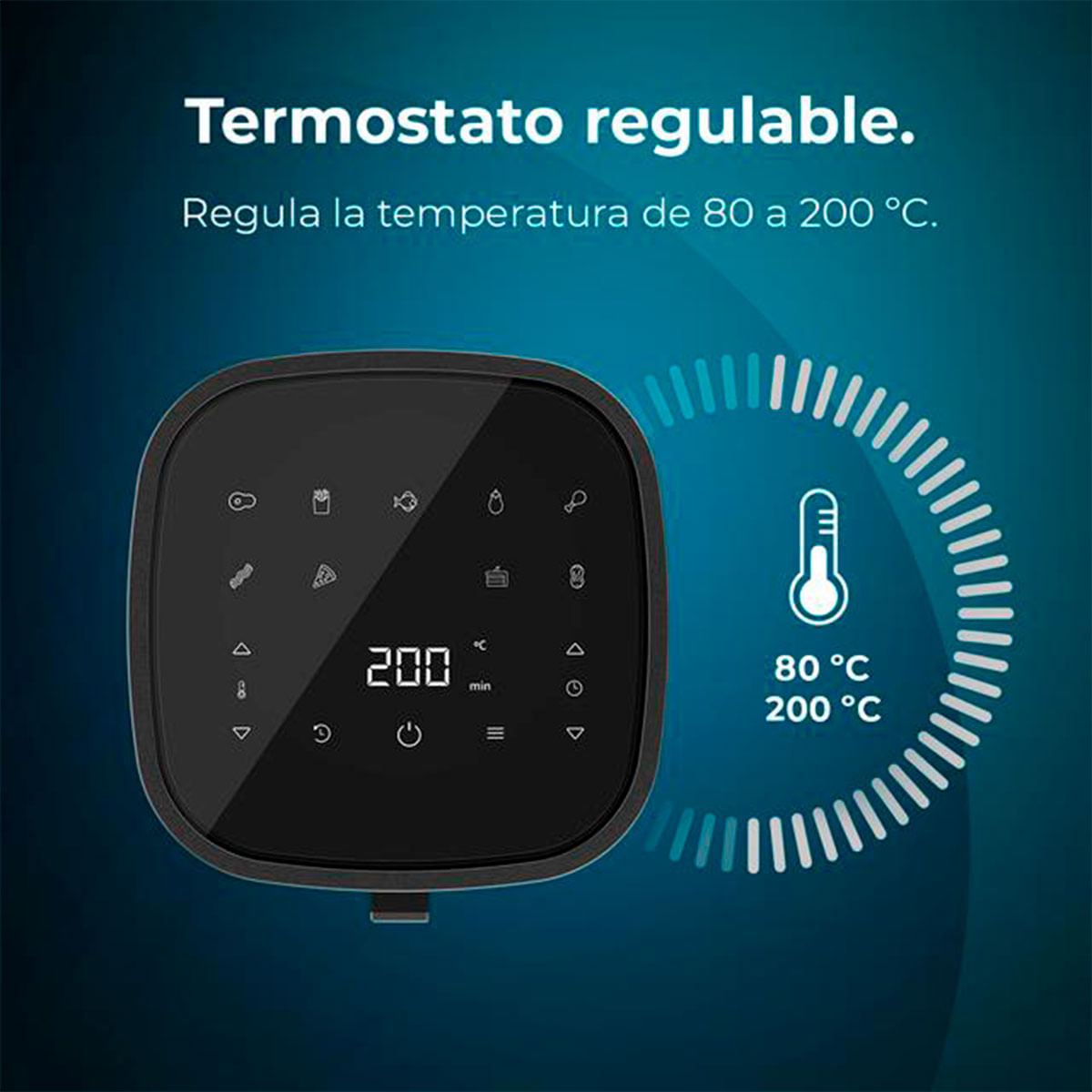Freidora de aire Cecotec Cecofry Fantastik Window 4000 1400W 4L negro 9
