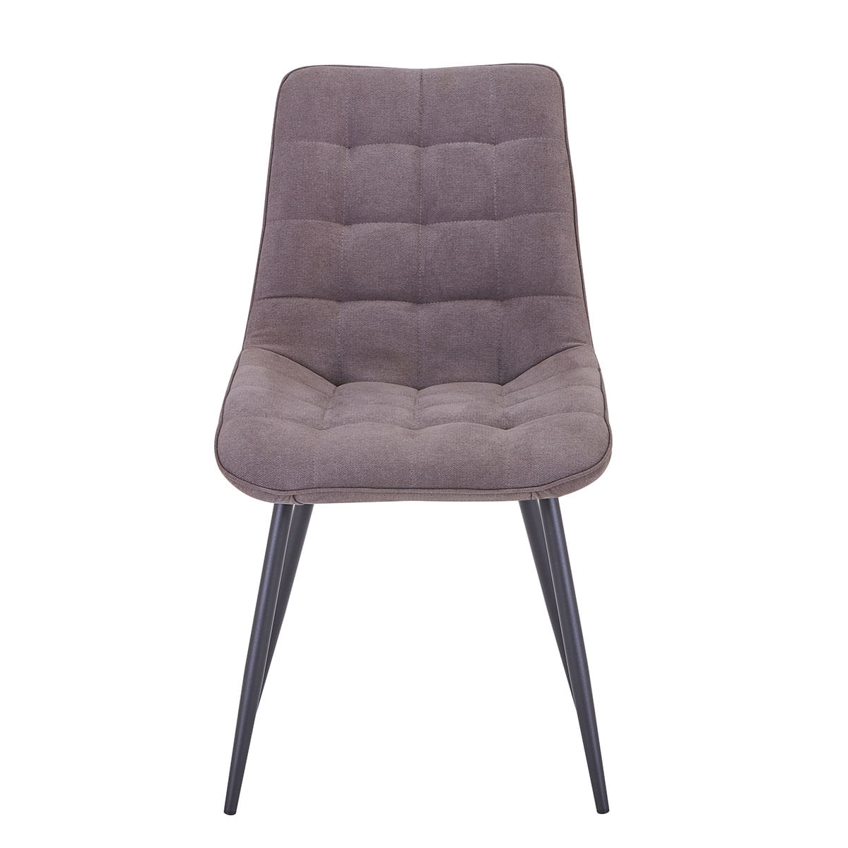 Pack de 4 sillas de comedor Confort tela gris oscuro 2