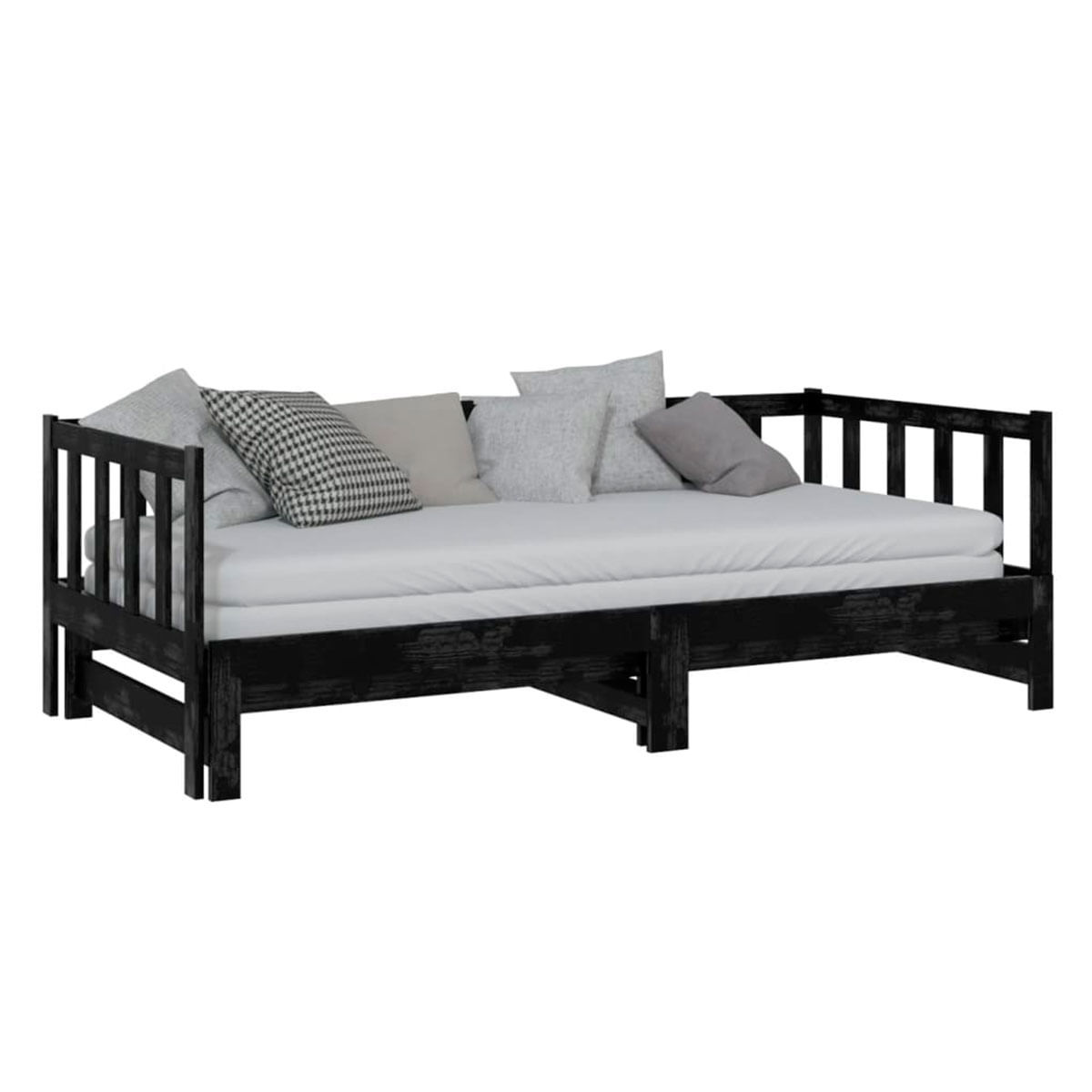 sofa-cama-de-madera-extraible-2-camas-negro-frente