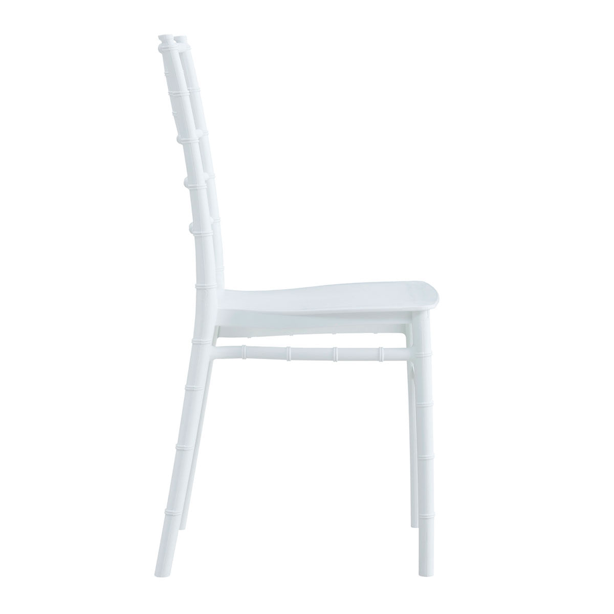 Pack de 4 sillas de comedor Tiffany uso interior y exterior blanco 4