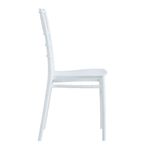 Pack de 4 sillas de comedor Tiffany uso interior y exterior blanco 4