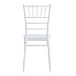 Pack de 4 sillas de comedor Tiffany uso interior y exterior blanco 5