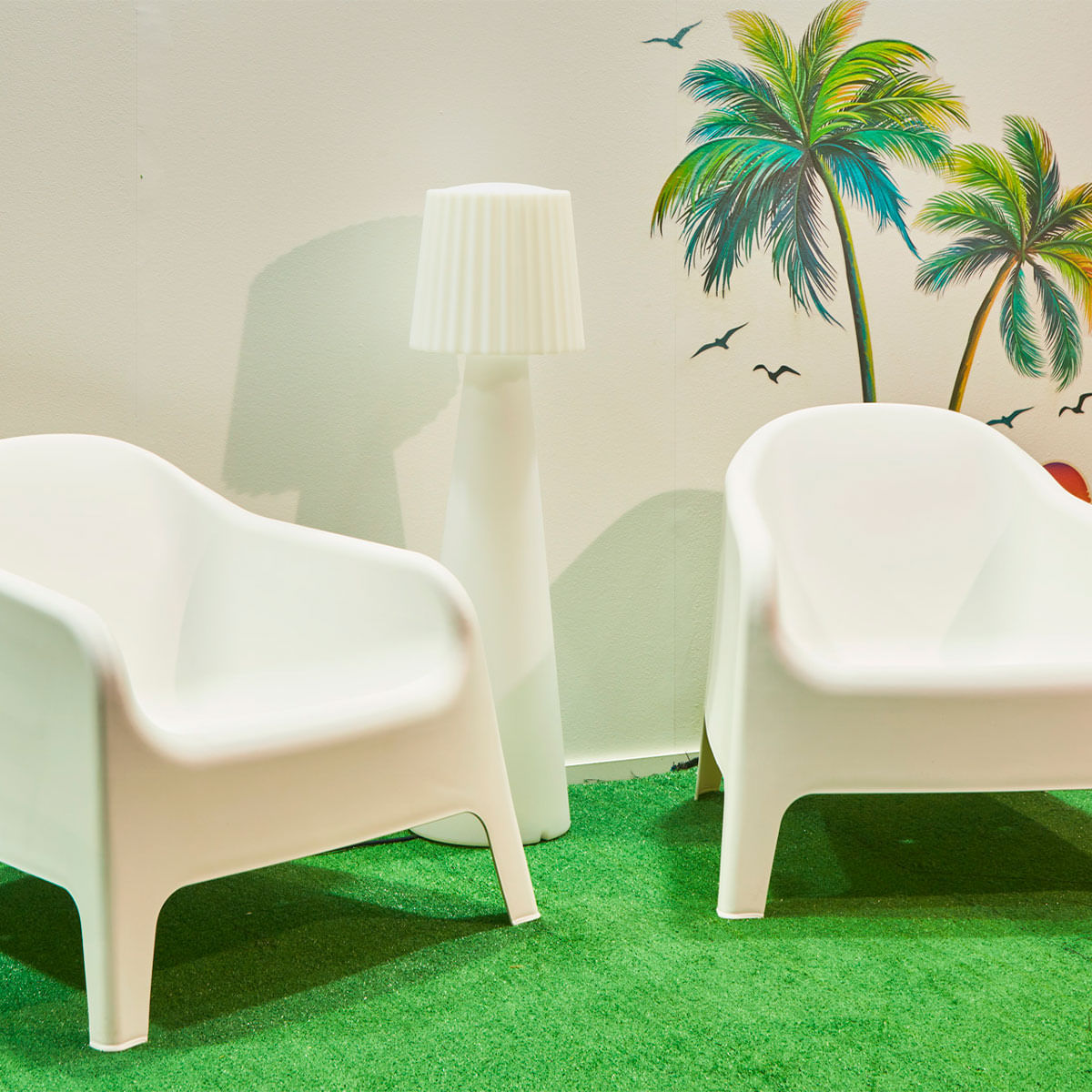 Asiento multiusos Pool uso interior y exterior blanco 5