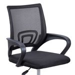 Silla de estudio Vita giratoria con altura regulable negro 90-102x60x60 cm 3