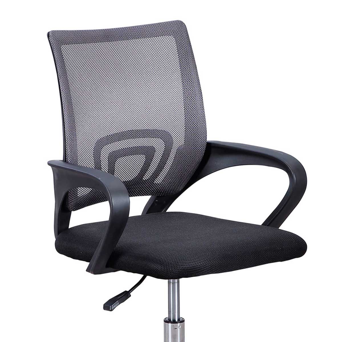 Silla de estudio Vita giratoria con altura regulable negro/gris 90-102x60x60 cm 3