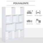 estanteria-libreria-4-niveles-10-compartimentos-blanco-polivalente