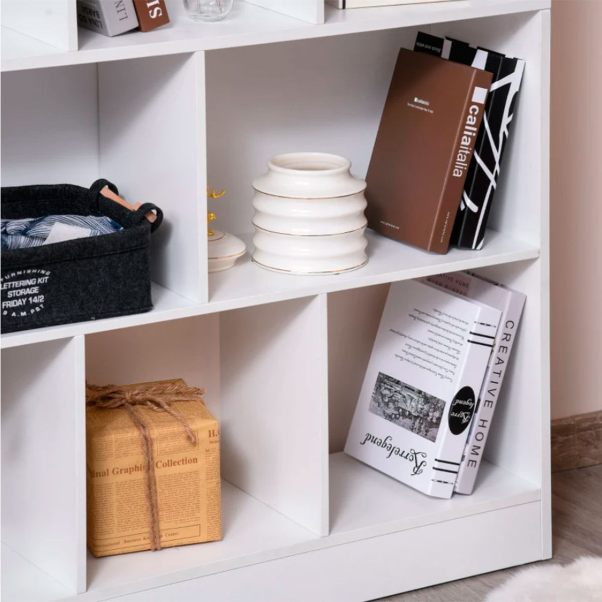 estanteria-libreria-4-niveles-10-compartimentos-blanco-detalle