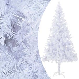 Árbol de Navidad artificial con leds 910 ramas blanco 210 cm