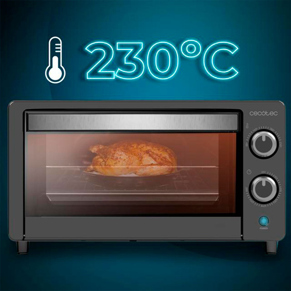 Horno de sobremesa Cecotec Bake&Toast 1090 1000W 10L negro 5
