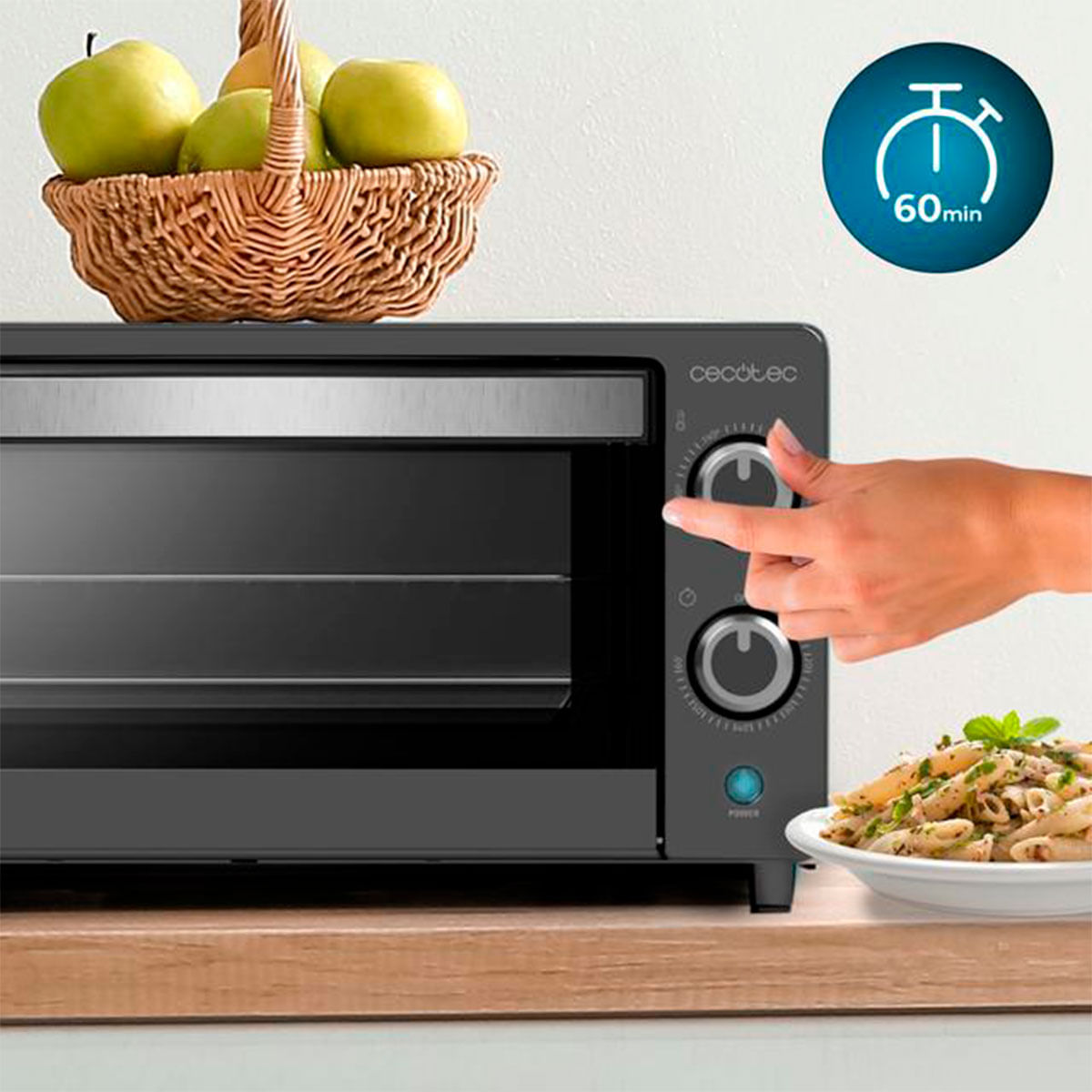 Horno de sobremesa Cecotec Bake&Toast 1090 1000W 10L negro 6