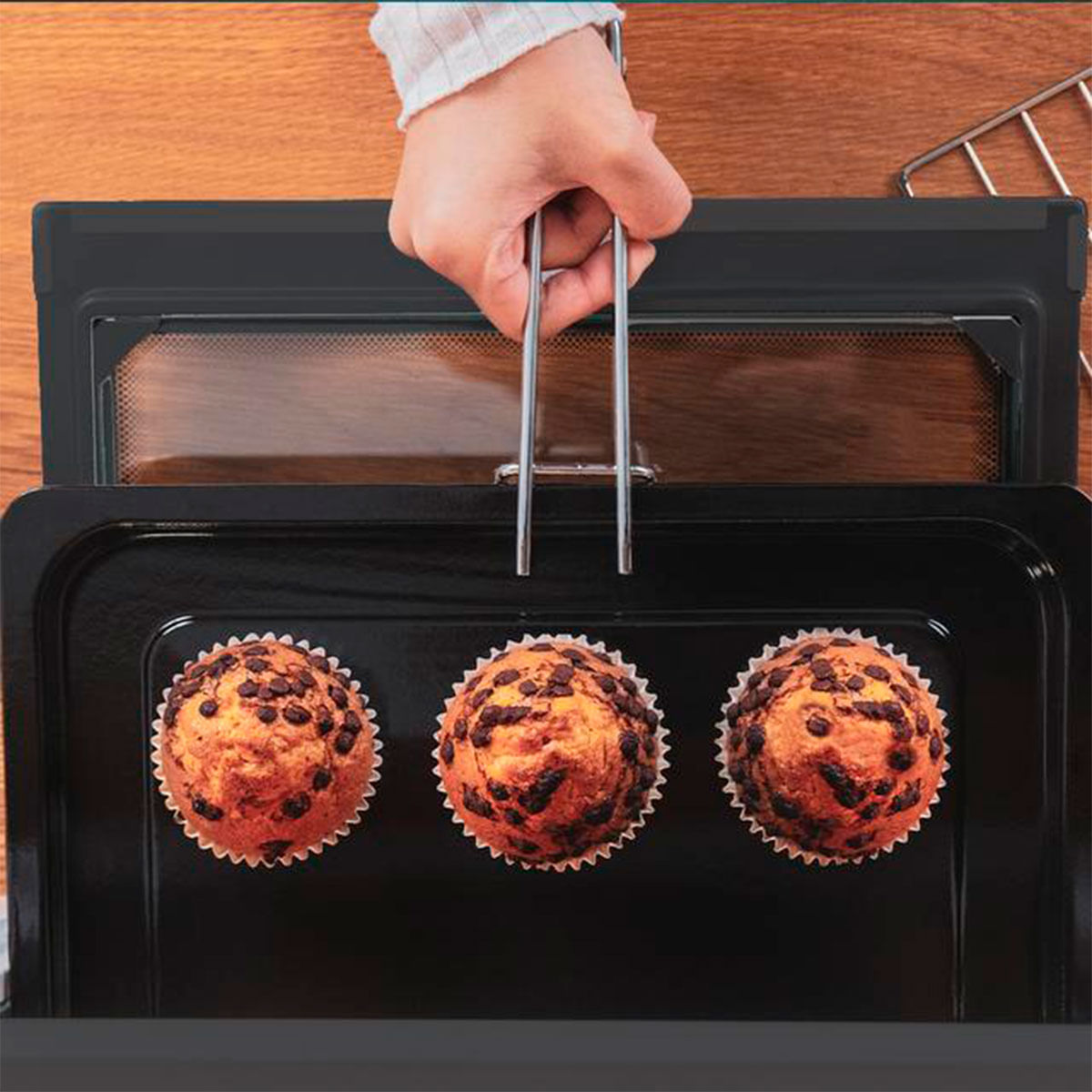 Horno de sobremesa Cecotec Bake&Toast 1090 1000W 10L negro 7