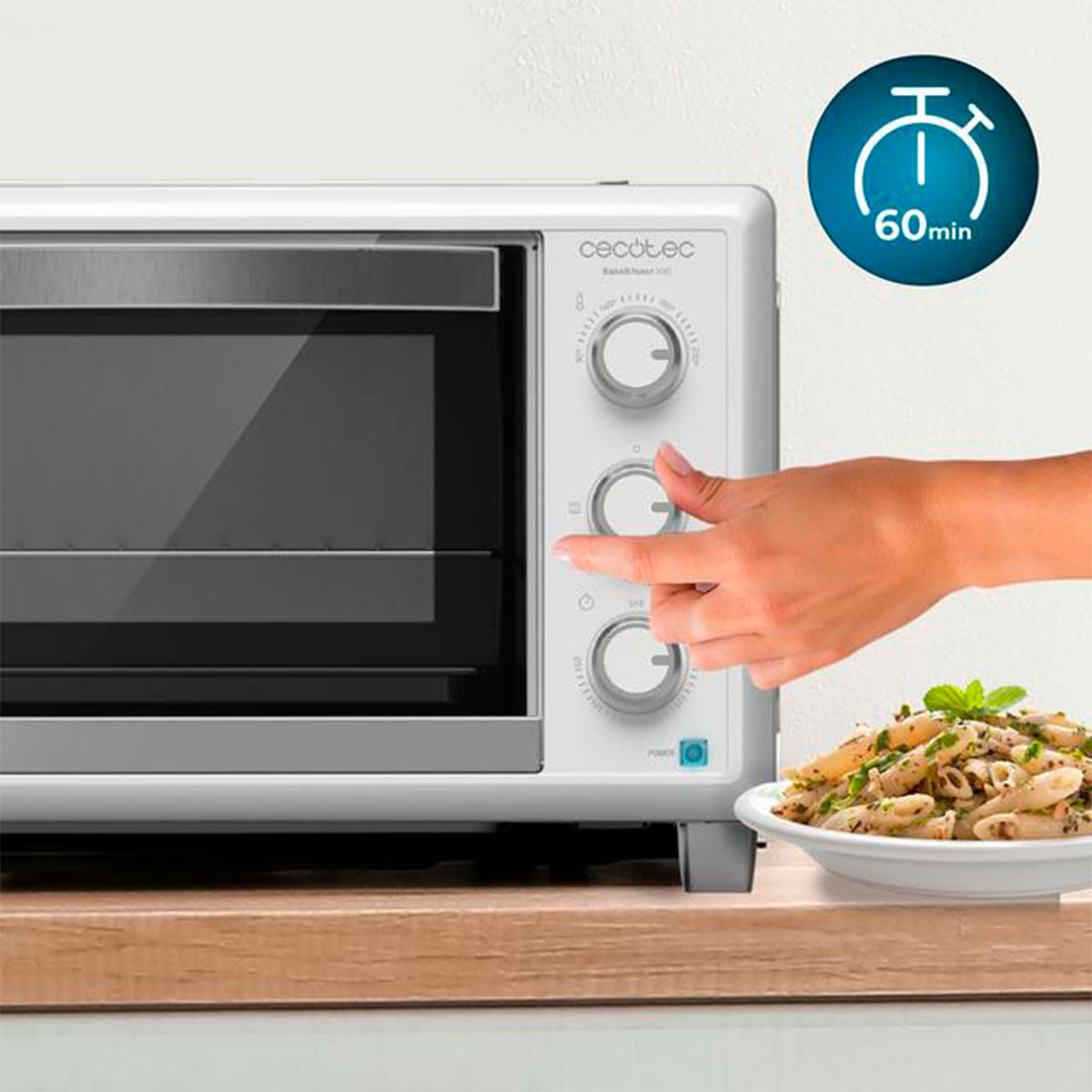 Horno de sobremesa Cecotec Bake&Toast 2300 1500W 23L blanco 3