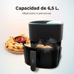 Freidora de aire Cecotec Cecofry Fantastik 6500 1700W 6,5L negro 3
