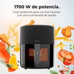 Freidora de aire Cecotec Cecofry Fantastik Window 6500 1700W 6,5L con ventana negro 2