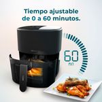 Freidora de aire Cecotec Cecofry Fantastik Window 6500 1700W 6,5L con ventana negro 4