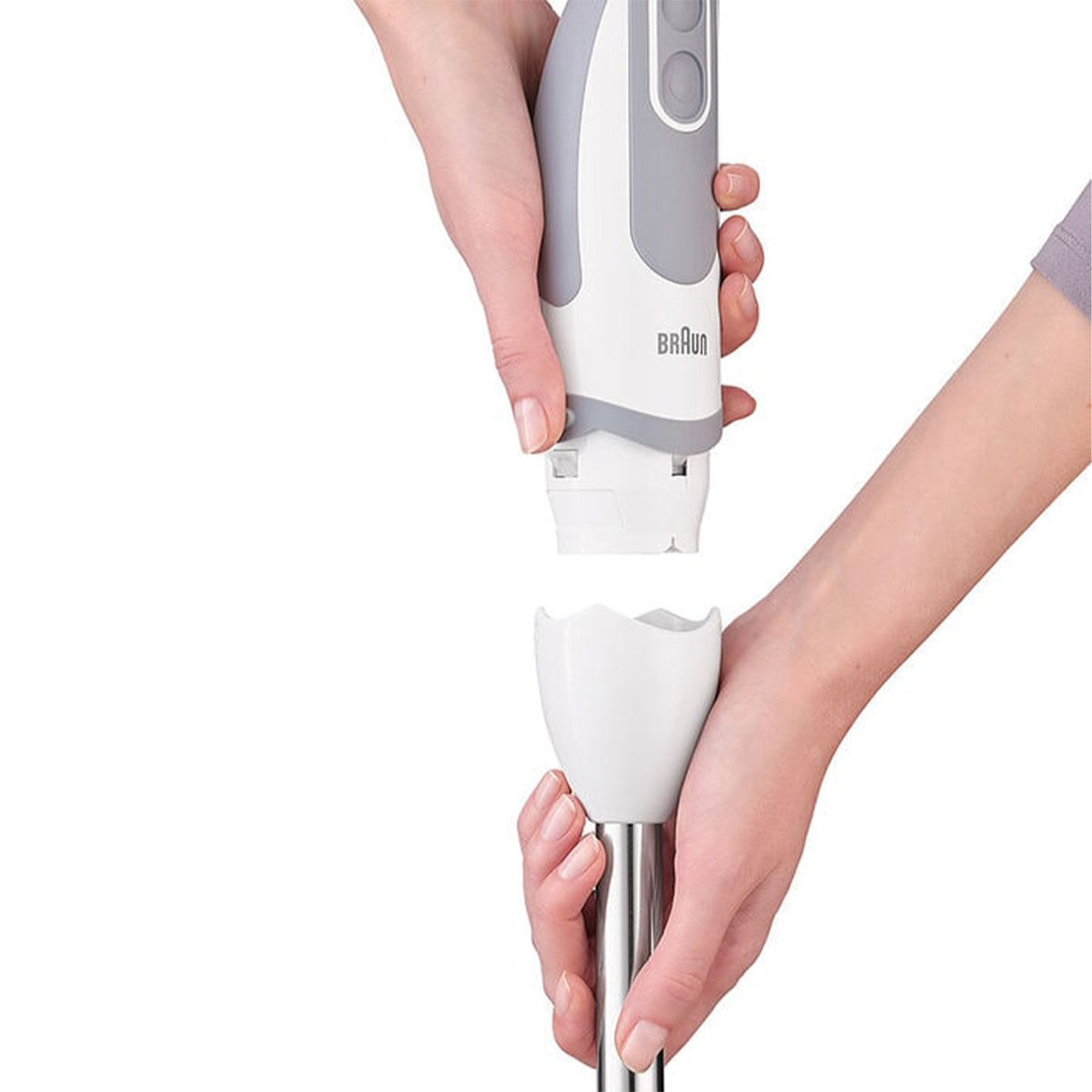 Batidora de mano Minipimer 5 Vario MQ 5235 WH Braun 1000W con accesorios blanco 3
