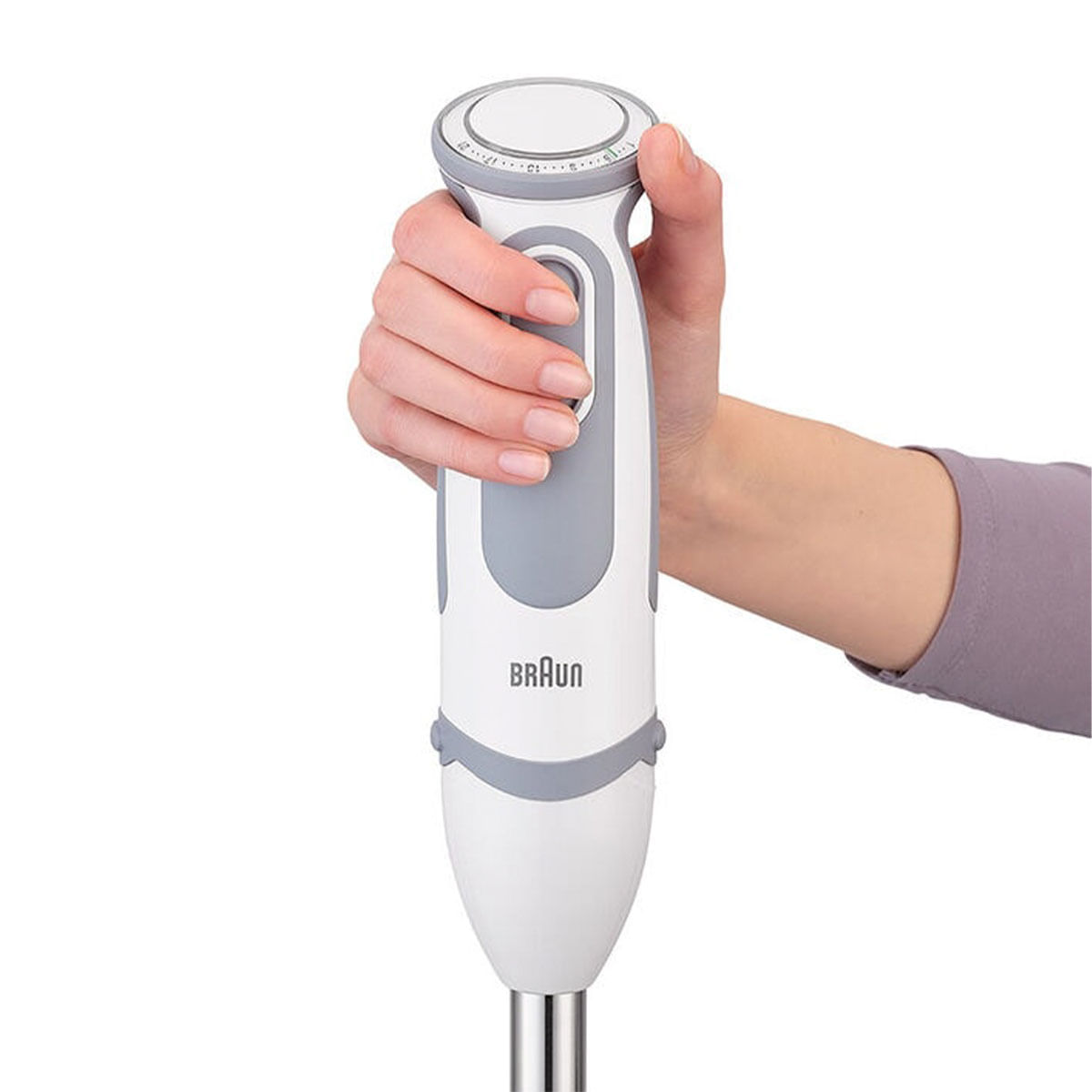 Batidora de mano Minipimer 5 Vario MQ 5235 WH Braun 1000W con accesorios blanco 4