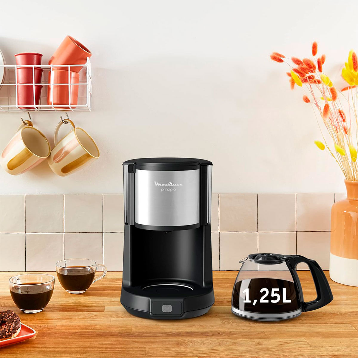 Cafetera de goteo Moulinex Subito FG370811 15 tazas negro 4