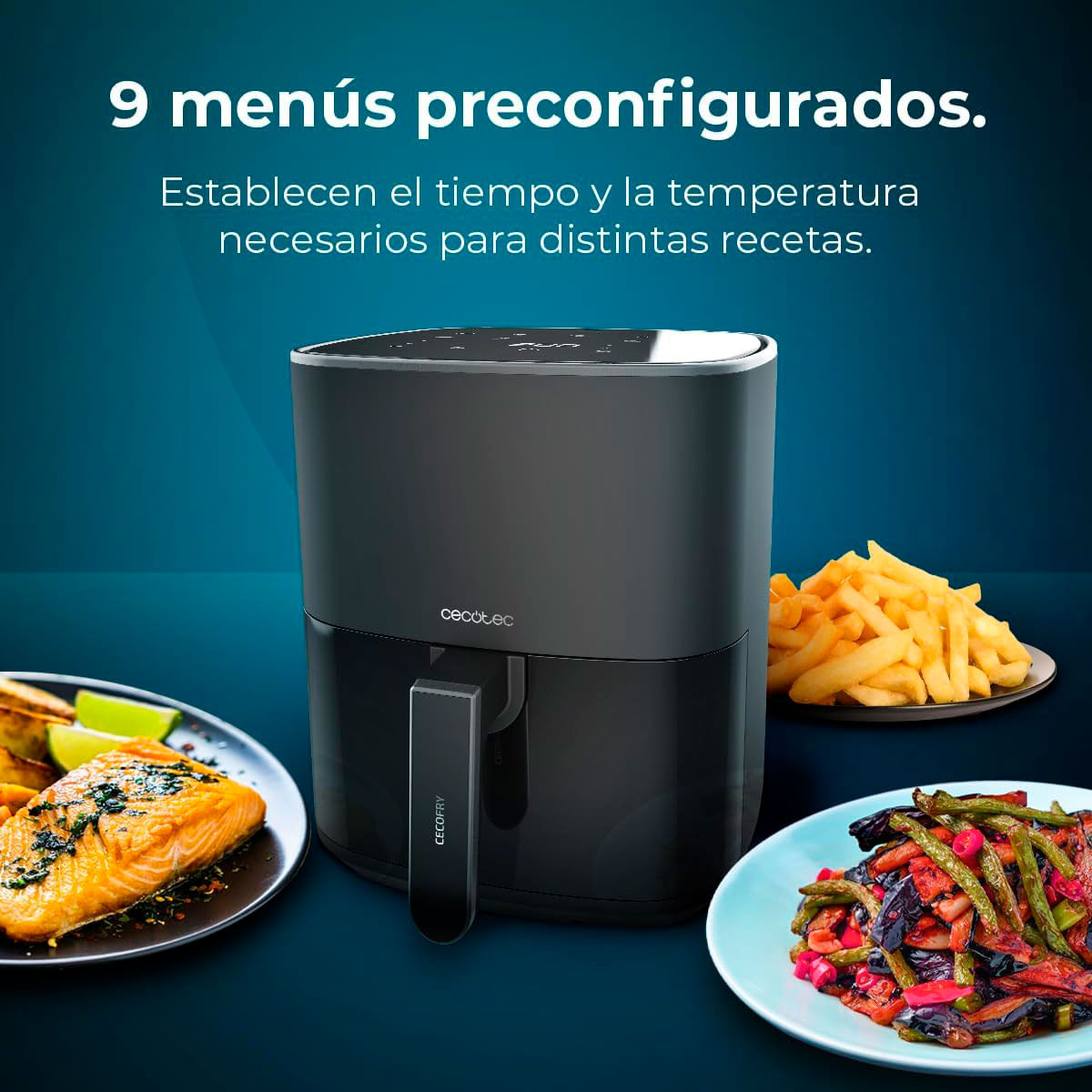 Freidora de aire Cecotec Cecofry Fantastik 5500 1500W 5,5L negro 7