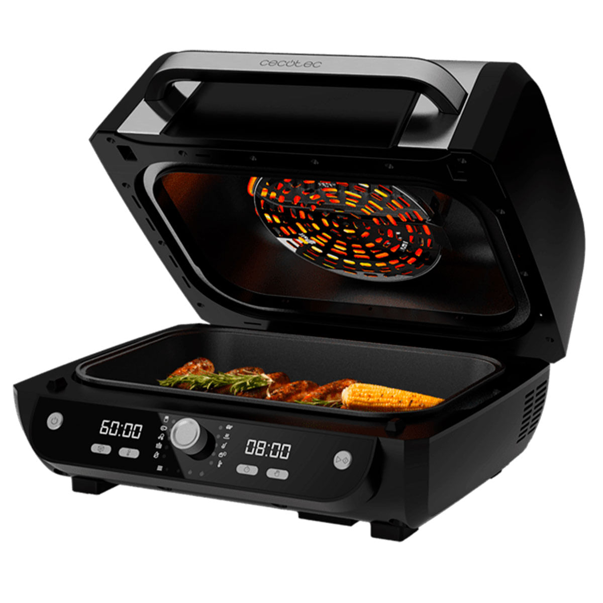 Freidora de aire Cecotec Cecofry FireDome 8000 Pro 8L 9 modos de cocinado negro 2