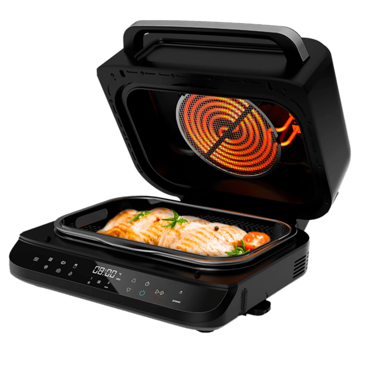 Freidora de aire Cecotec Cecofry FireDome 6000 6L 6 modos de cocinado negro 2